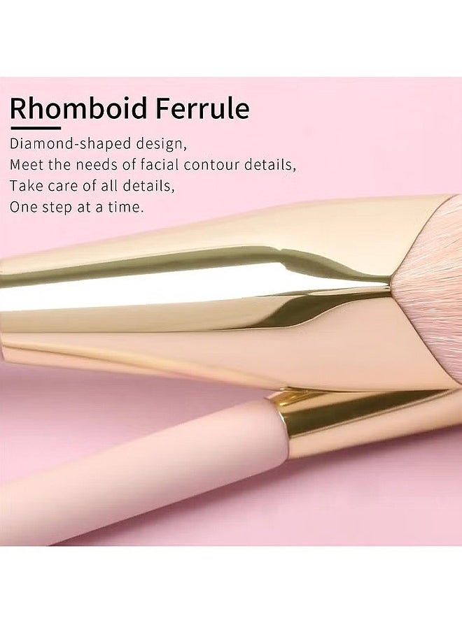 HS - 2 PCS Concealer Brush, Angled Concealer Brushes For Under Eye, Precision Face Blending Blush Brush, Foundation Concealer For Dark Circles, Make Up Nose Contour Brush Applicator - Image 1