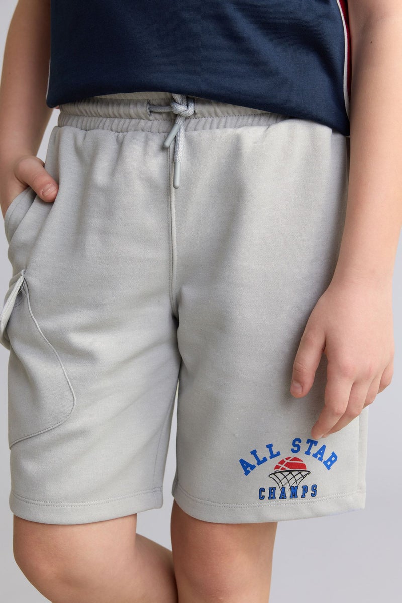 DeFacto Grey Boy Boy Regular Fit Sports Shorts Casual - Image 4