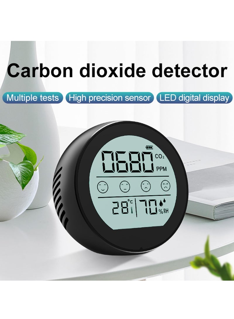 Mini CO2 Monitor, 3-in-1 Portable Carbon Dioxide Detector Temperature Humidity Air Analyzer, Stylish Highly Accurate CO2 Meter Sensor, Air Quality Monitor for Home Indoor Travel - Image 5