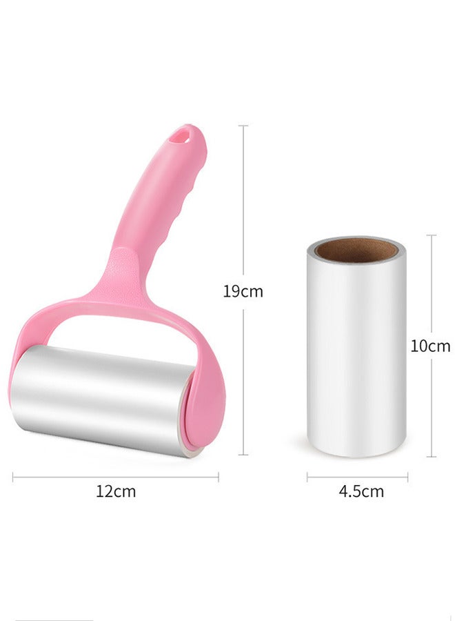 Hair Remover Lint Roller Kit with 9 Refill White, Adhesive Lint Brush for Clothes,Carpet, Car Seats, Dust,Dogs, Cats Assorted  - Image 4
