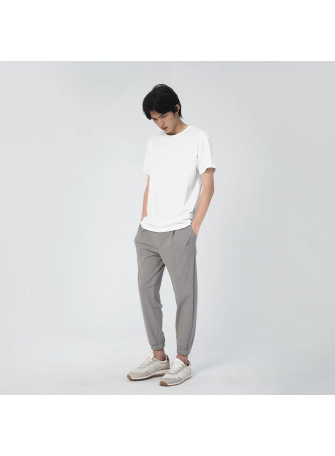 Markless تي شيرت رجالي، قميص داخلي بأكمام قصيرة بلون صلب Txa5630m، Yunfeng White، XL - Image 3