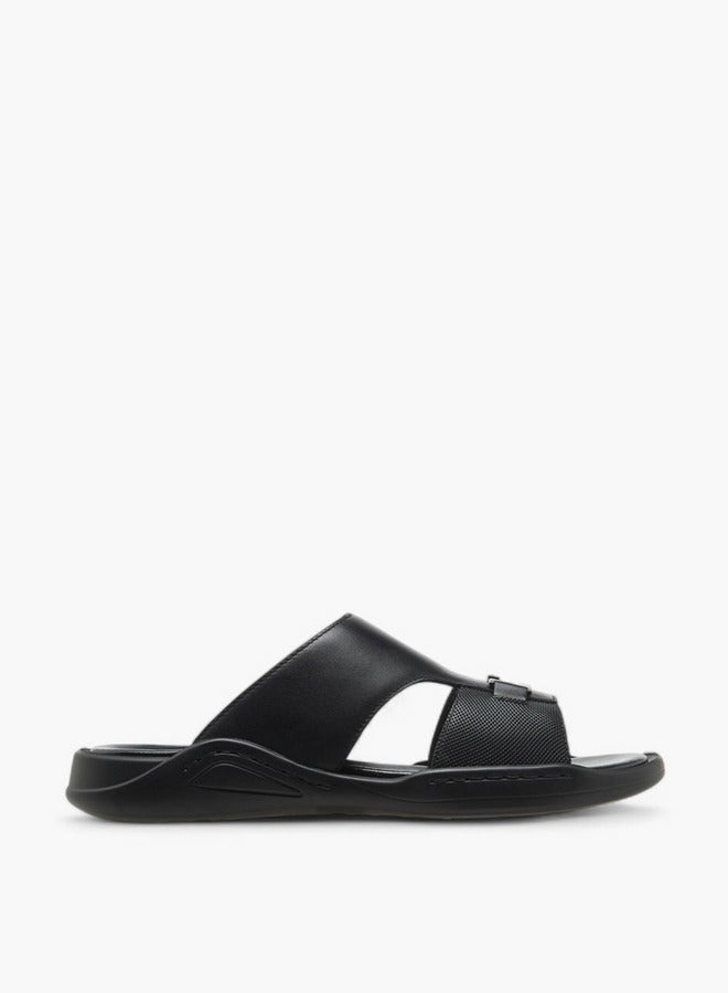 DUCHINI Men's Solid Slip-On Sandals - Image 1