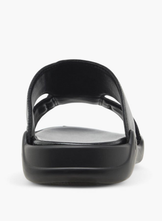 DUCHINI Men's Solid Slip-On Sandals - Image 4