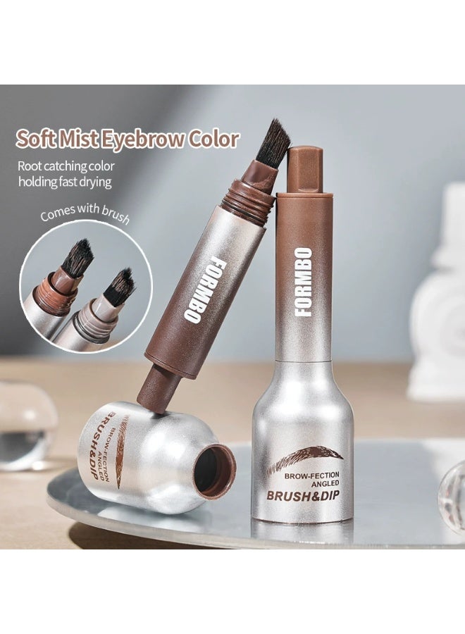 ل إم بي أو صبغة حواجب، جل حواجب شبه دائم، صبغة حواجب، وشم حواجب مقاوم للماء والتلطيخ يدوم طويلًا، صبغة حواجب فورية، صبغ شعر للاستخدام المنزلي في الصالونات، 3 غرام - Image 4