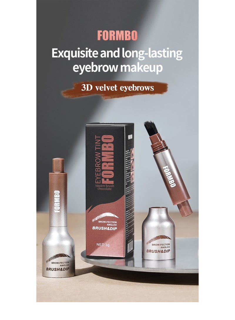 ل إم بي أو صبغة حواجب، جل حواجب شبه دائم، صبغة حواجب، وشم حواجب مقاوم للماء والتلطيخ يدوم طويلًا، صبغة حواجب فورية، صبغ شعر للاستخدام المنزلي في الصالونات، 3 غرام - Image 5