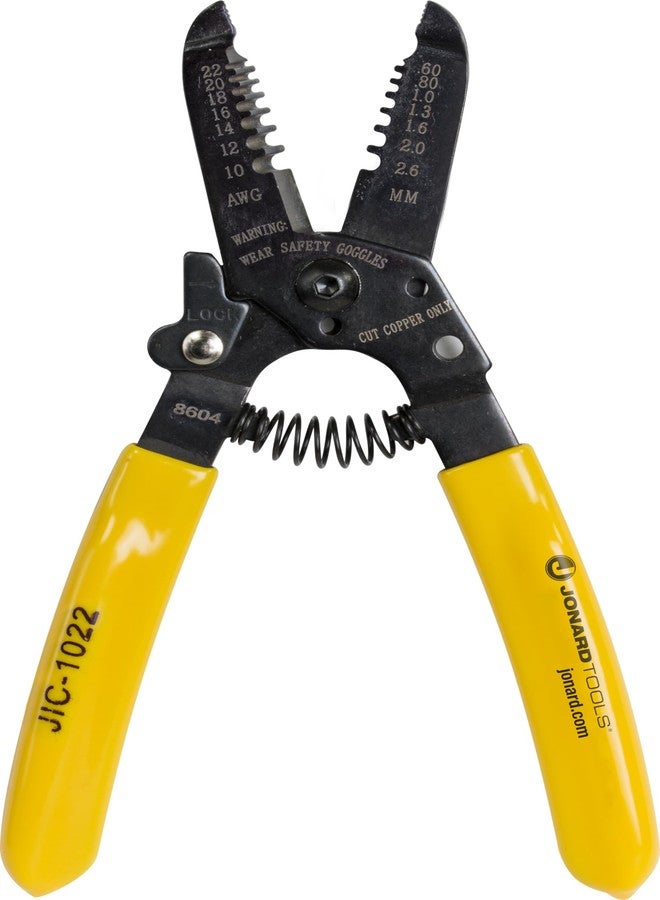 Jonard Tools JIC-1022 10-22 AWG Wire Stripper and Cutter, 6-3/4" Length - Image 1