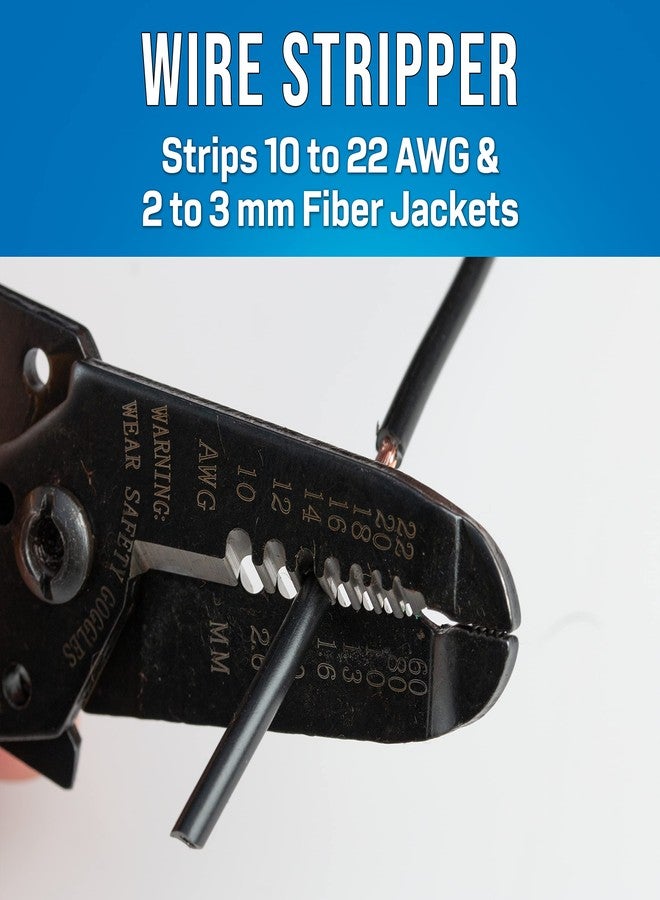 Jonard Tools JIC-1022 10-22 AWG Wire Stripper and Cutter, 6-3/4" Length - Image 2