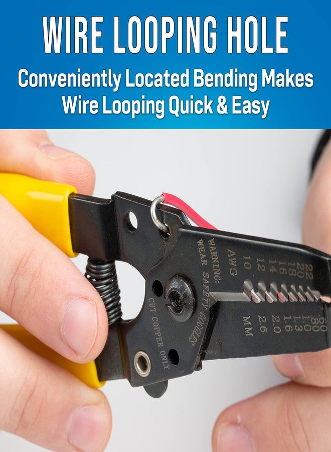 Jonard Tools JIC-1022 10-22 AWG Wire Stripper and Cutter, 6-3/4" Length - Image 4