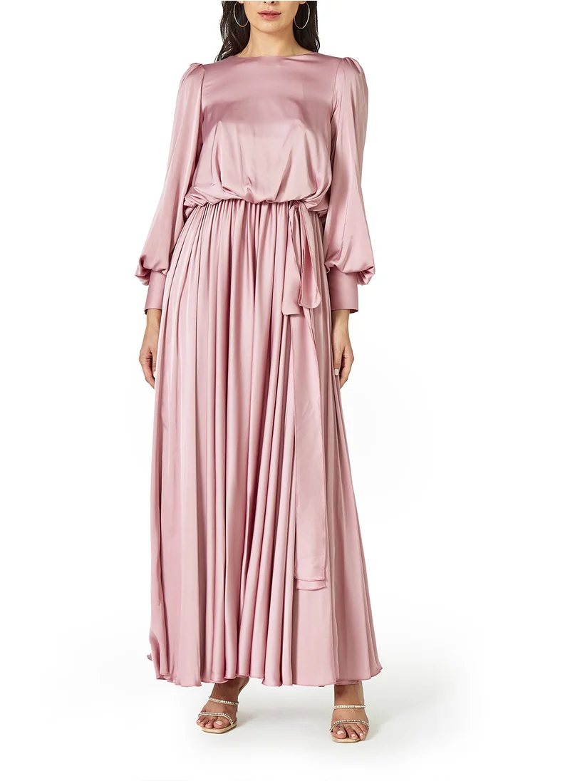 امري Satin Long Dress