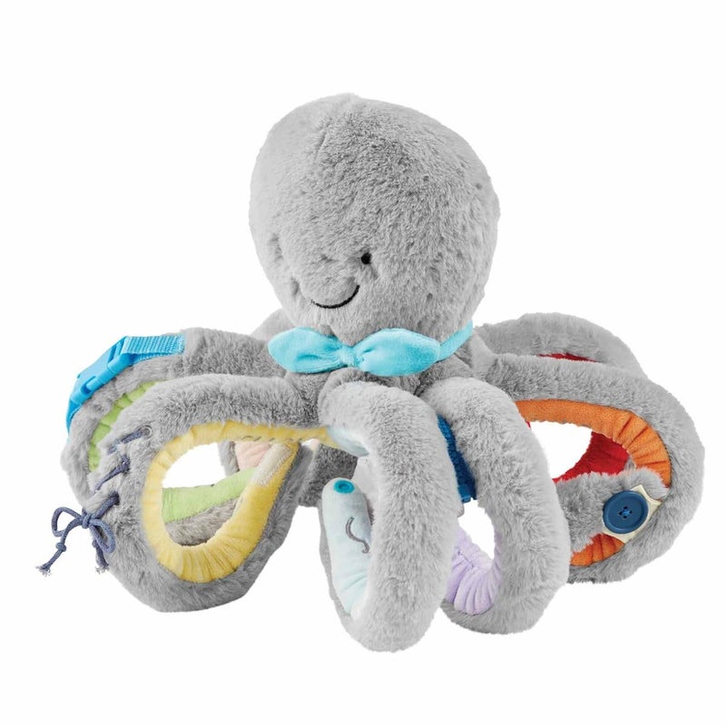 Mud Pie Gray Octivity Plush Pal, Grey, 15 1/2" X 15 1/2" - Image 1