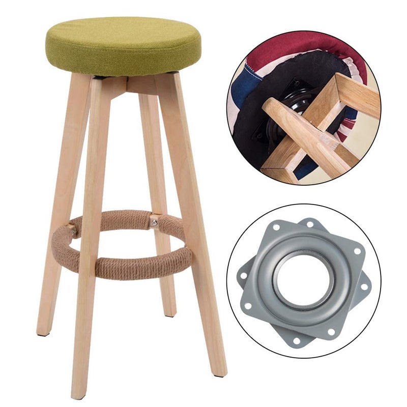 Odowalker Square 6 Inches Lazy Susans Turntable Bearings 500Lb Capacity Rotating Bearing Plate 5/16"" Thick Lazy Susan Hardware Swivel Plate For 360 Chair And Door  Corner Cabinet  Kitchen - Image 3