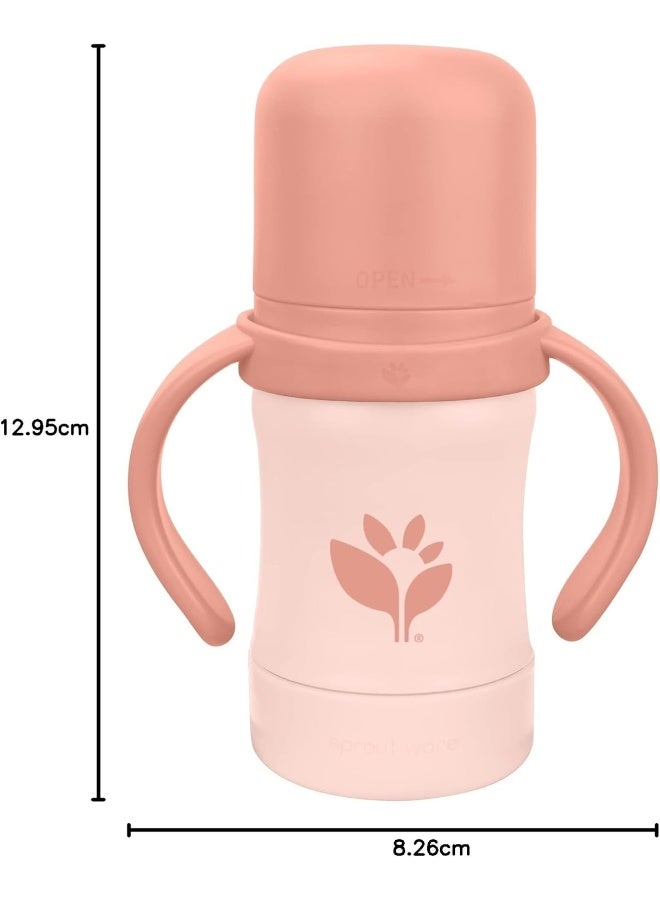 Green SproutsÂ® Sprout WareÂ® Sip & Straw 6oz., 6mo+, Plant-plastic, Platinum-cured Silicone, Dishwasher Safe, Grows with Baby, Tested for Hormones - Image 2