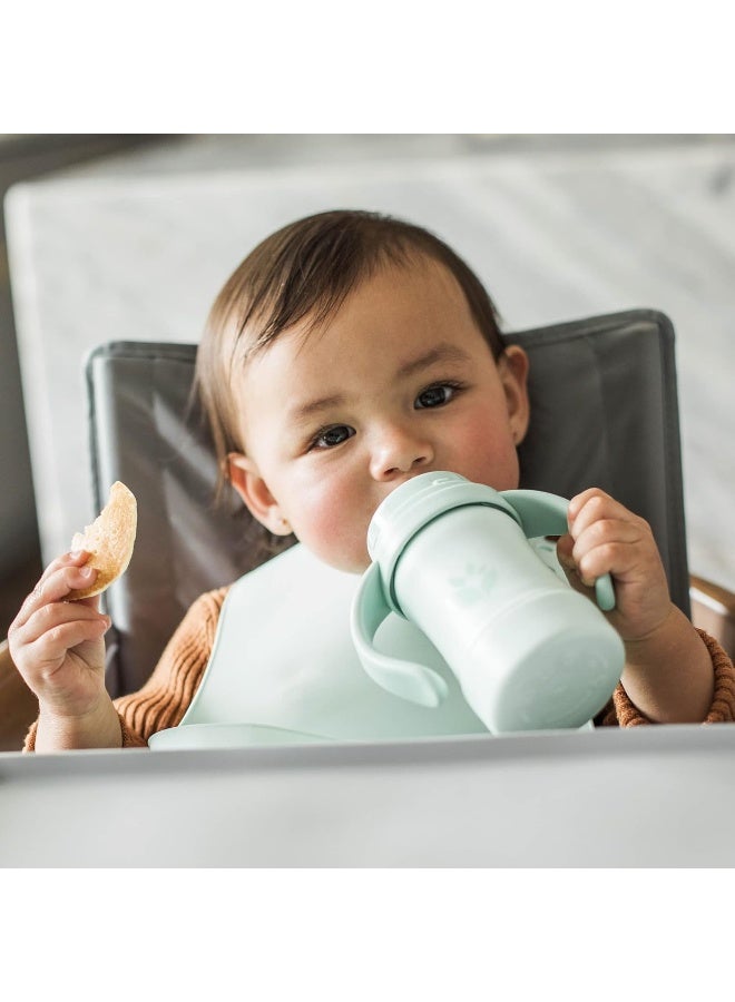 Green SproutsÂ® Sprout WareÂ® Sip & Straw 6oz., 6mo+, Plant-plastic, Platinum-cured Silicone, Dishwasher Safe, Grows with Baby, Tested for Hormones - Image 1