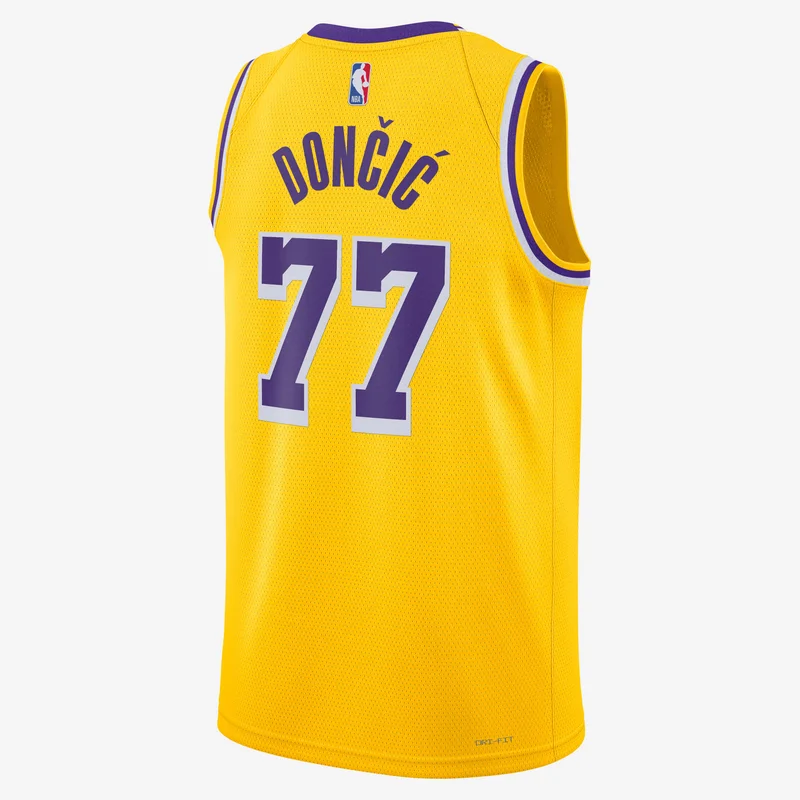 Nike Yellow Men's Dri-FIT NBA Swingman Los Angeles Lakers Icon Edition Jersey - 2022/23 for Men | Best Price UAE