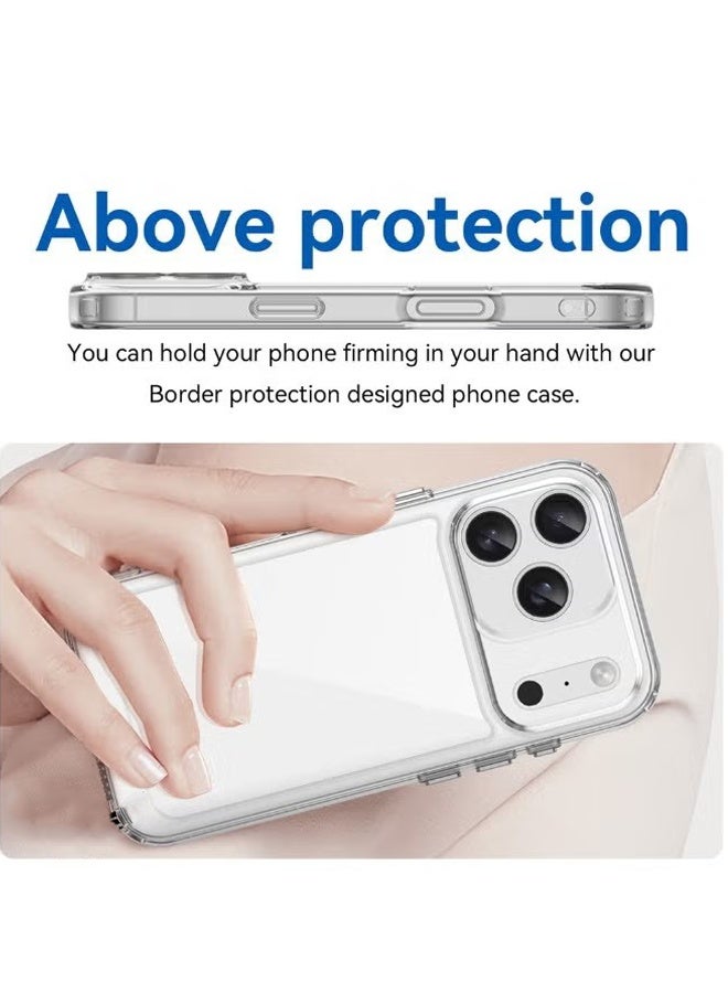 هافن آيفون 17 برو غطاء الحالة، رقيقة مقاومة للخدش مكافحة السقوط، مكافحة الأصفر - واضح - Image 4