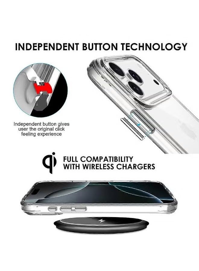 هافن آيفون 17 برو غطاء الحالة، رقيقة مقاومة للخدش مكافحة السقوط، مكافحة الأصفر - واضح - Image 3