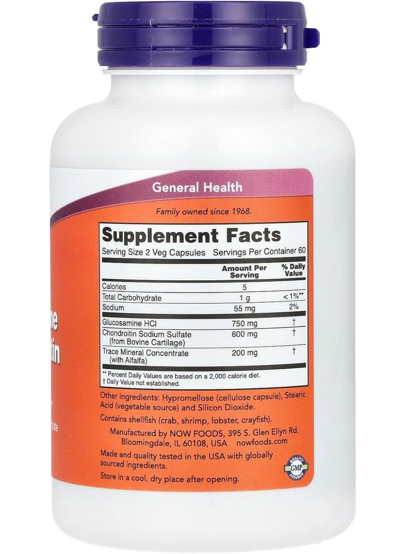 now Glucosamine & Chondroitin 120 Veg Capsules - Image 2