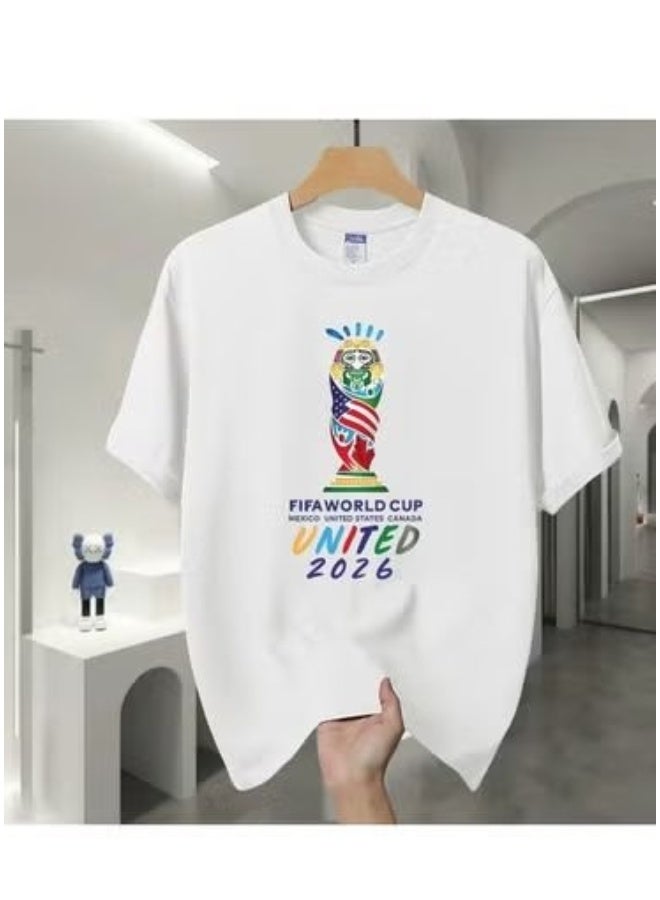 FIFA World Cup تي شيرت مطبوع بكأس العالم 2026 الفني - م - Image 1