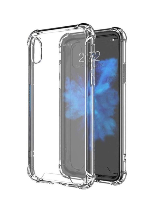 vesus Case Cover With Tempered Glass Screen Protector For iPhone X Clear