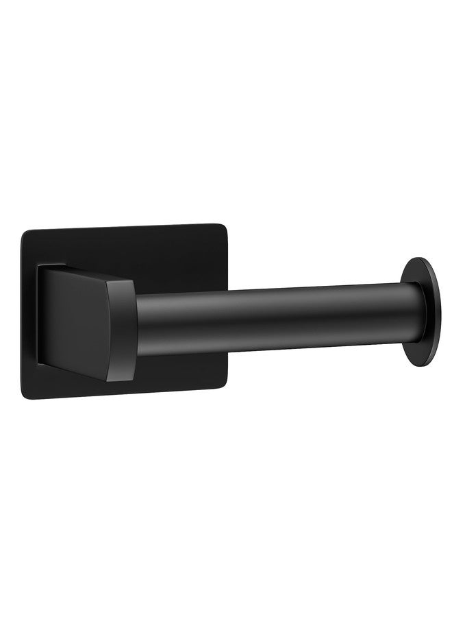 Empava Toilet Paper Holder, Self-Adhesive Toilet Paper Roll Holder for Bathroom and Washroom, No-Drill SUS 304 Stainless Steel,Matte Black - Image 1