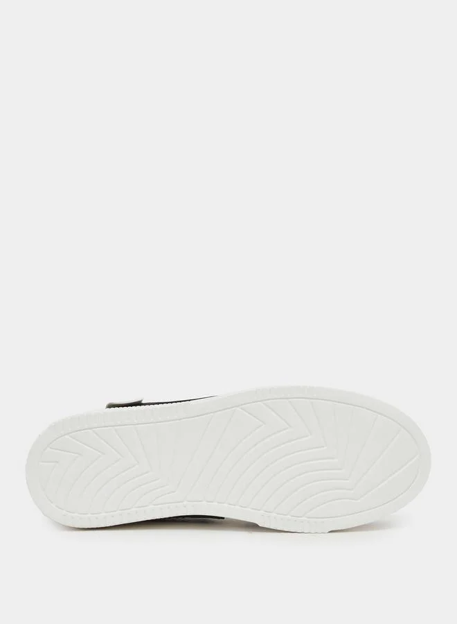 Styli Styli Abstract Color Block Lace Up Sneakers