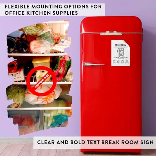 Andaz Press 4 Pack 4x5 Bathroom and Kitchen Rules Sign Break Room Essentials, Please Clean Up After Yourself Sign Breakroom Decor For Refrigerator, Microwave, Office Kitchen, Keep Bathroom Clean Sign - Image 4