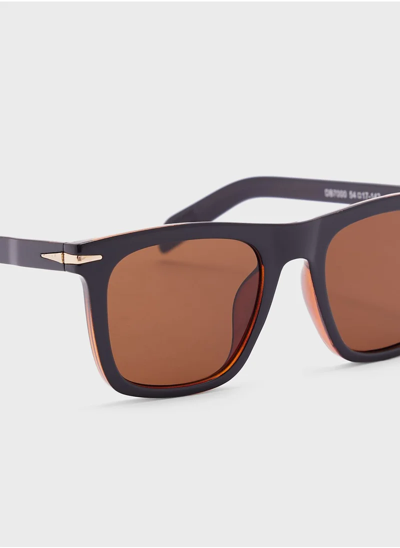 Seventy Five Square Frame Wayfarer Sunglasses