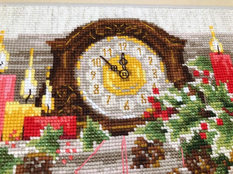 Riolis - Christmas Shelf 1903 Holiday Cross Stitch Kits 11¾"x8¼, Cross Stitch Kits for Beginners & Advanced, Crossstitching Kits Adult, Counted Stitching Kits, Christmas Embroidery Kit - Image 3