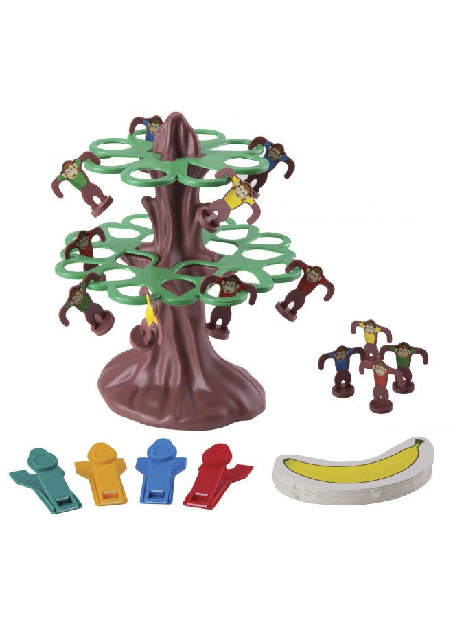 Pressman Jumpin' Monkeys: Catapult Your Monkeys Into The Tree to Win, Multi, 5" - Image 3