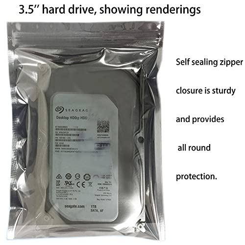 Mantianstar 50pcs 5.9x7.8in/15x20cm Anti Static Bags, Premium Resealable Antistatic Bags for Various Precision Parts, Electronic Equipment, HDD, SSD Hard Drive, Computer Accessories - Image 3