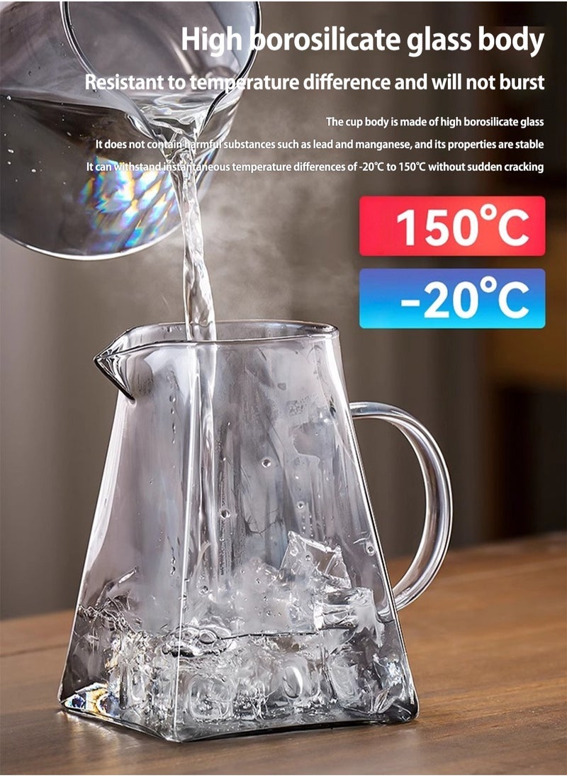 LOOPITYS - 1000ML detachable glass teapot, one click automatic water outlet, high temperature resistant tea separation filter. Tea set that can filter tea leaves can be used as a tea set gift - Image 1