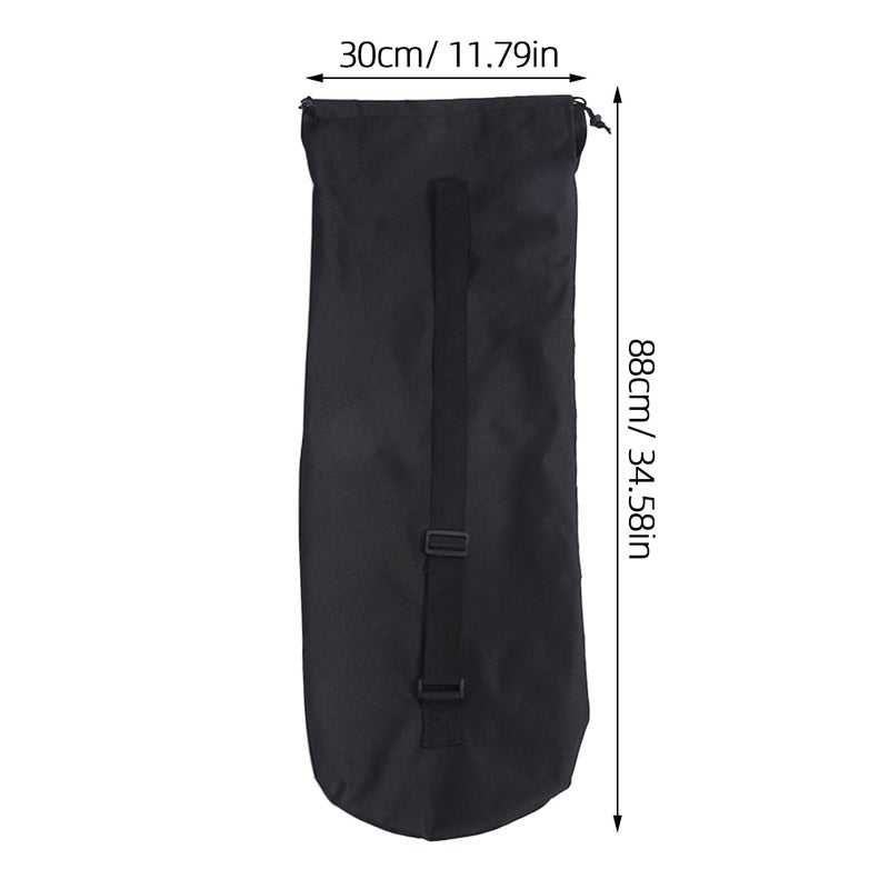 2pcs Skateboard Backpack Skateboard Shoulder Bag Storage Pouch for Home Outdoor Sports Supplies (Black) - Image 2