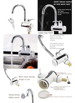 WhizFix WhizFix Instant Electric Water Heater Faucet Tankless Hot Water Heater for Kitchen Bathroom EnergyEfficient with Adjustable Temperature Control  - Image 4