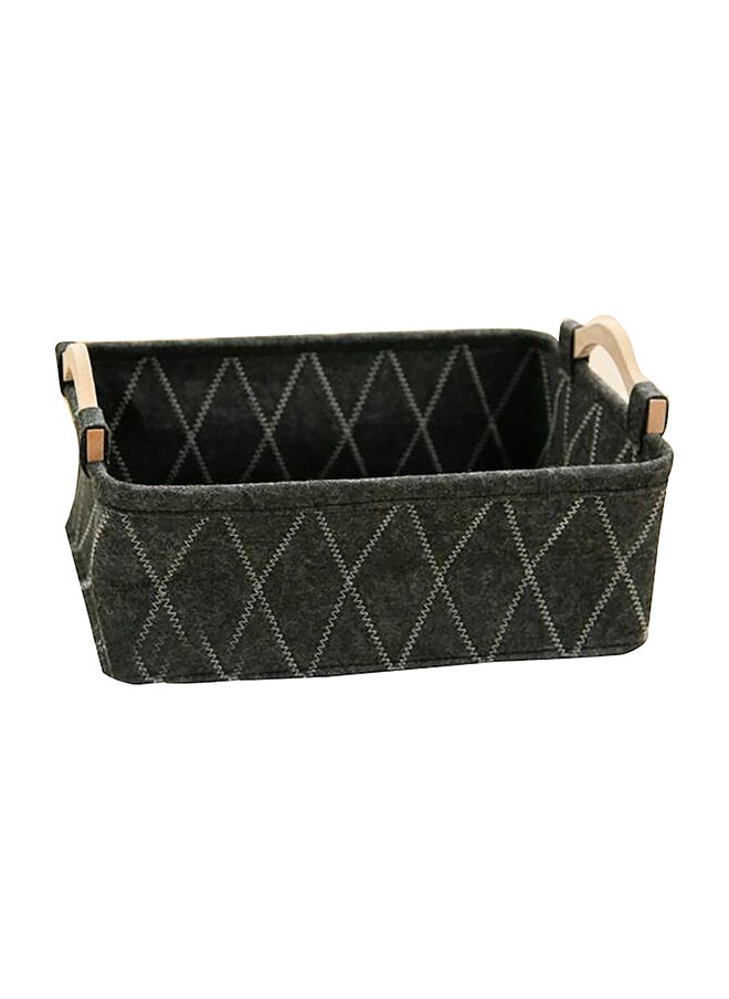 Rectangular Shape Durable Storage Basket with Wooden Handle Black and Brown 14 x 26 x 37 cm SB0370B-A - pzsku/Z7BF8EDD7B3BEF84D1F6BZ/45/_/1720523758/aa9632ed-2dcc-4cb0-a016-e7c51f82003a