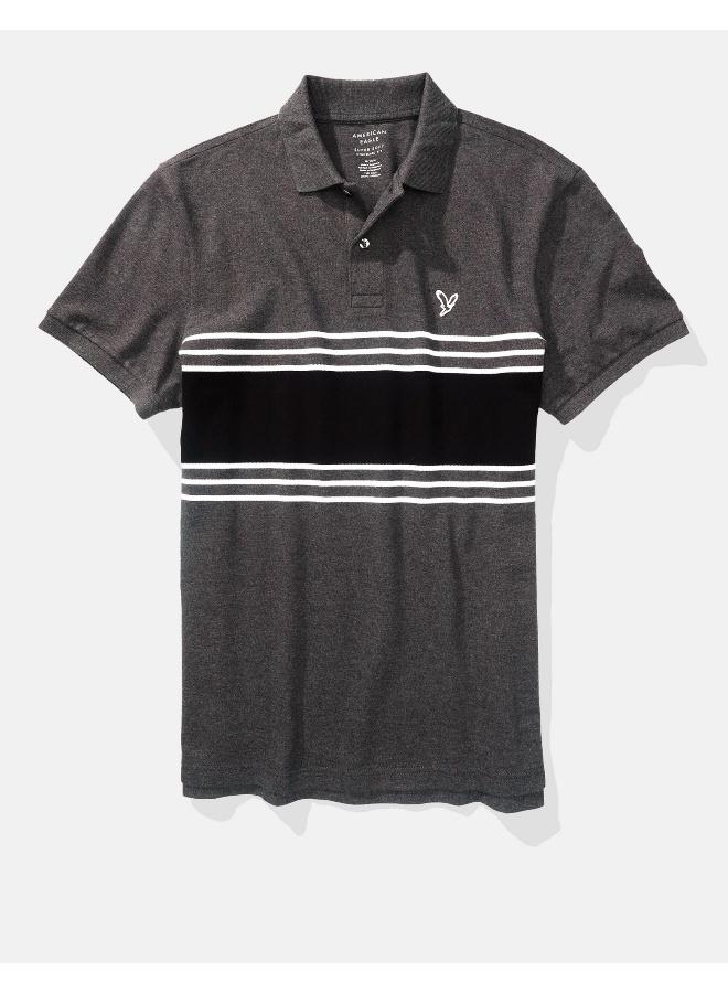 American Eagle Striped Polo  - Image 3