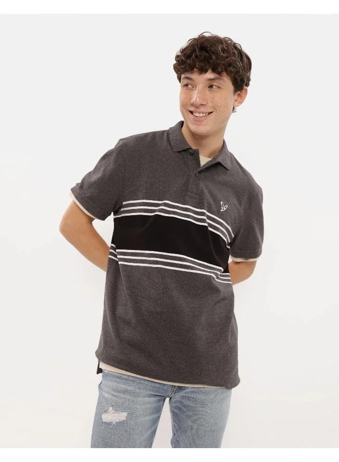 American Eagle Striped Polo