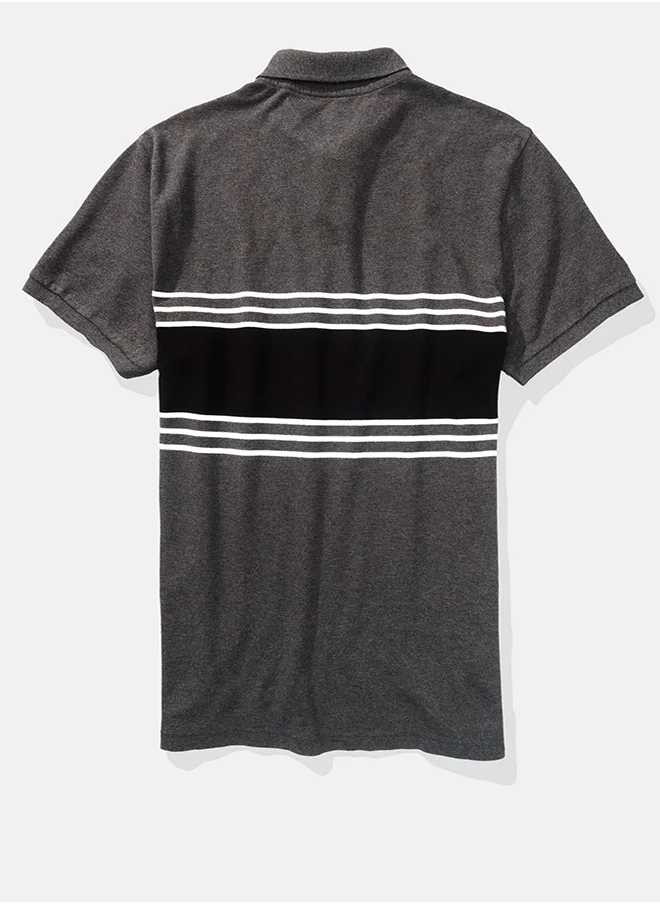 امريكان ايجل Striped Polo