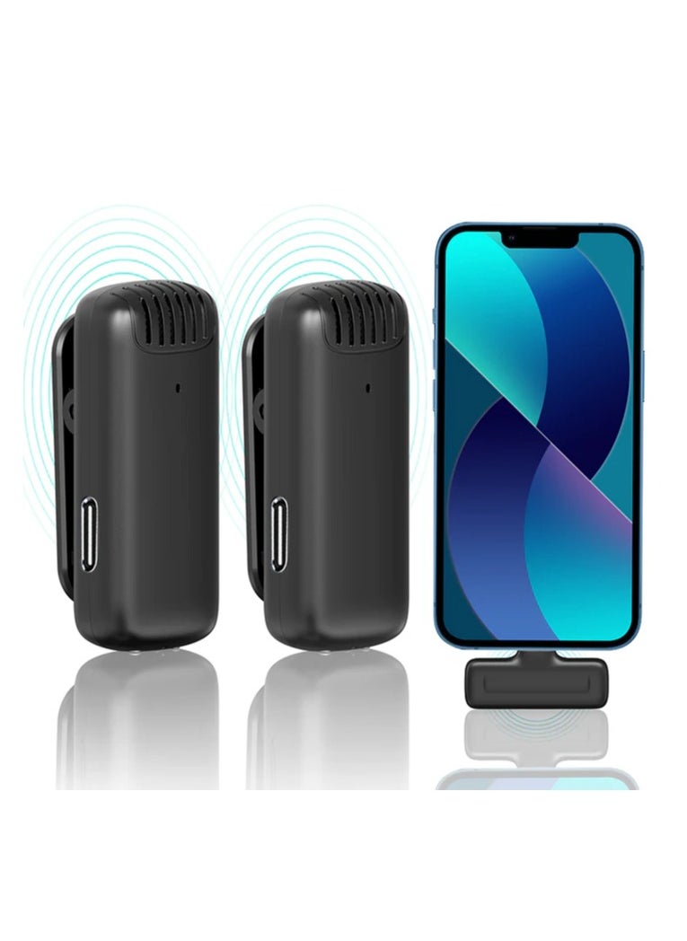 Ulanzi Ulanzi J12 Wireless Lavalier 2 PERSON Microphone System IOS for IPHONE & I PAD  - Image 2