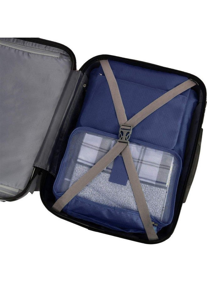 RURIBOSY travel organizer 7 in 1 Travel Laundry Cosmetics Luggage Packing Organizers Set Makeup Bags Organizer Packing Cubes with 6 Cubes, set of 6 (BLUE) - Image 5