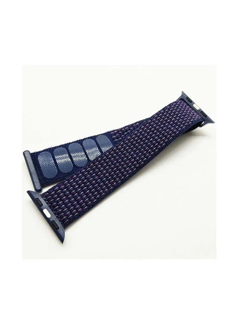 Apple Watch Band 46mm/45mm/44mm/49mm Silicone Strap for Apple Watch All Series Indigo Red - Image 2