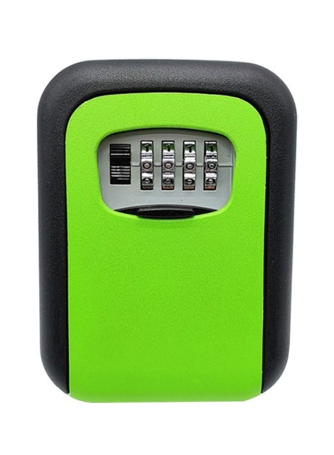 NIBEMINENT 4-Digit Lock Wall Mounted Safe Green/Black 13cm