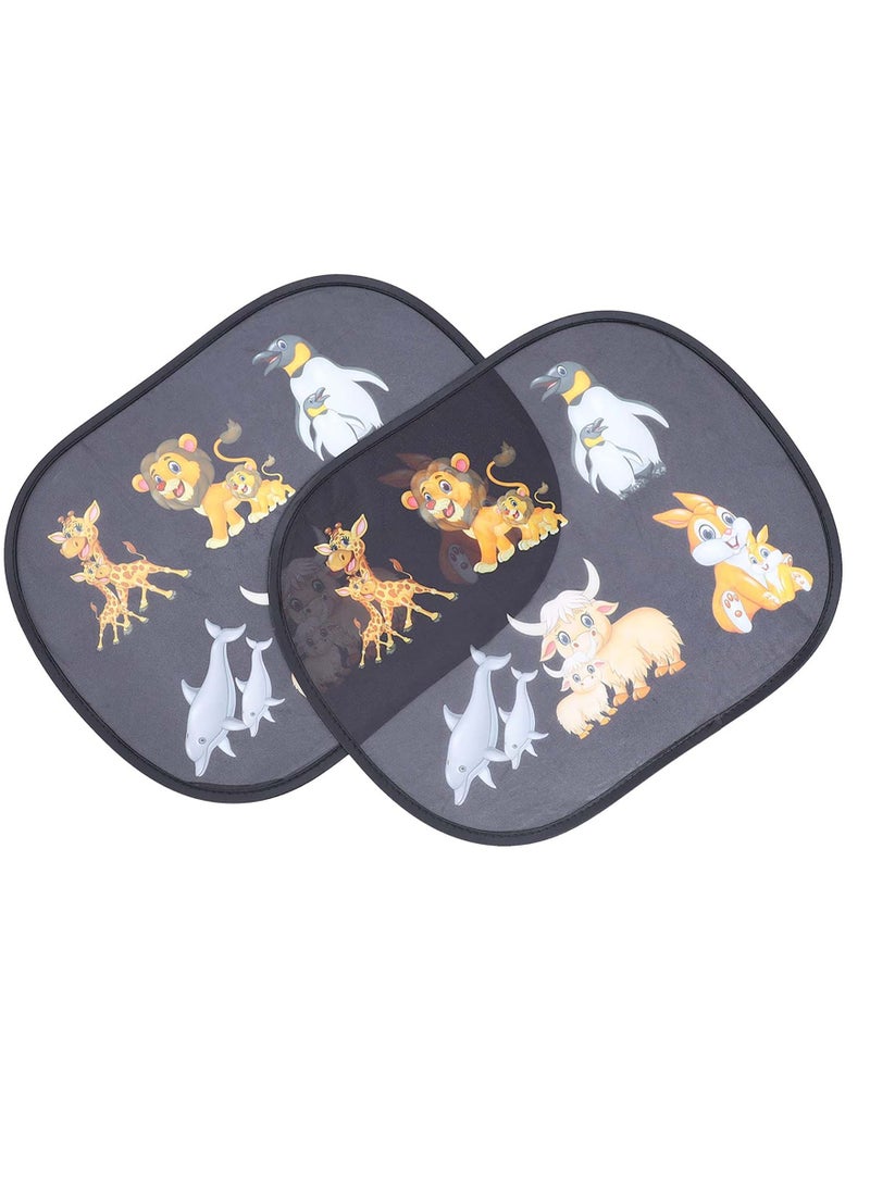 إسكدنيا Car Window Shade, Foldable Car Front Window Sunshade, Car Sun Shade, Block Glare and UV Rays, Lighting and Glare, Protection for Baby and Kids for Side Windows and Rear Windshield Only - Image 1