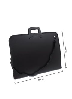 Isomars A3 Artist Portfolio Case, Art Portfolio Carrying Bag, Painting Drawing Board Bag, Student Portfolio Drawing Painting Sketch Bag, Art Folder Art Supplies, Artwork Storage Bag (48x37cm)  - Image 2