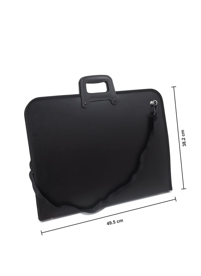 Isomars A3 Artist Portfolio Case, Art Portfolio Carrying Bag, Painting Drawing Board Bag, Student Portfolio Drawing Painting Sketch Bag, Art Folder Art Supplies, Artwork Storage Bag (48x37cm)  - Image 2