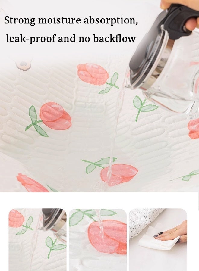 Vinnatsu Baby Waterproof Changing Pad Liners Waterproof and Anti-slip Bed sheet  - Quilted Thicker Ultra Soft Changing Table Cover Liners for Baby Toddler Children Pet and Adults - Durable & Easy to Clean - Dinosaur - 70×90 CM - Image 3