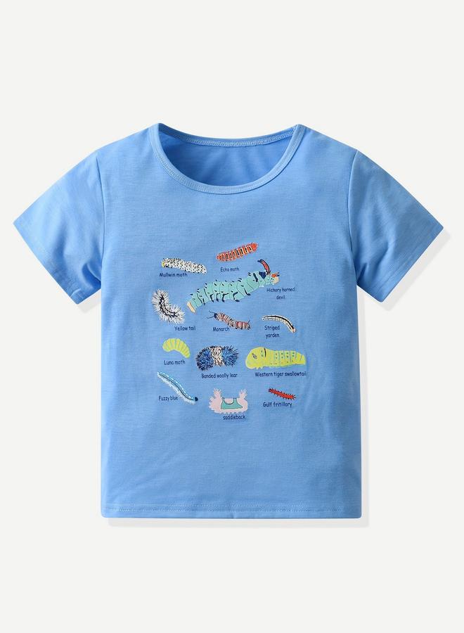 تايك تو تيشيرت بأكمام قصيرة وطبعة رسومية لولدين - Image 1