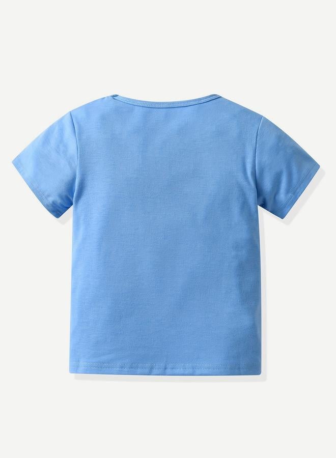 تايك تو تيشيرت بأكمام قصيرة وطبعة رسومية لولدين - Image 2