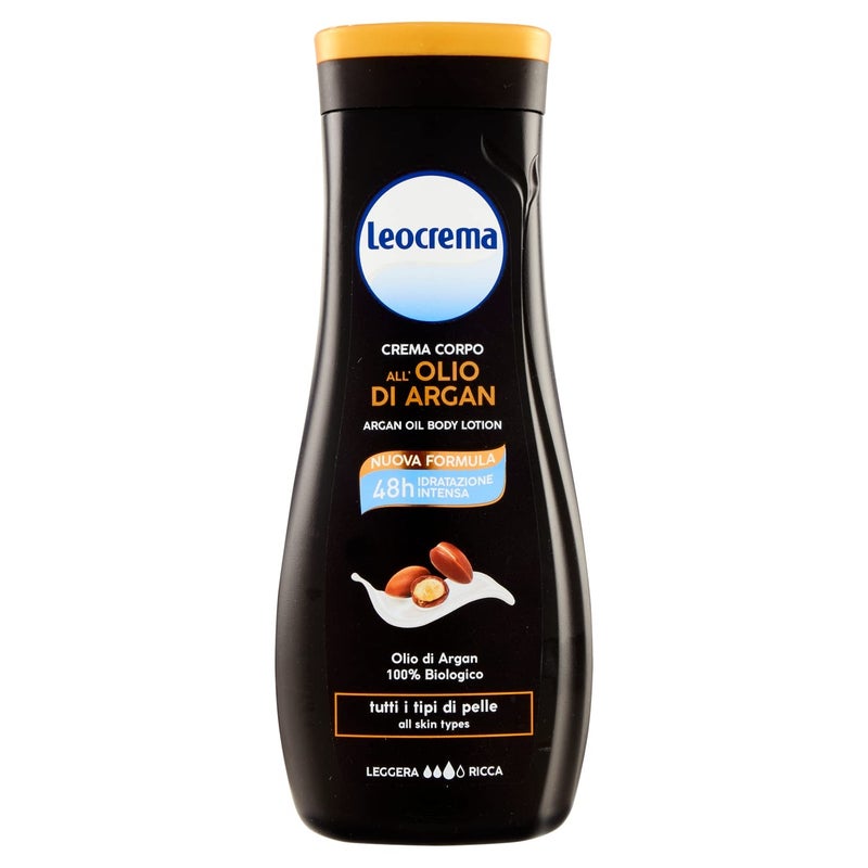 Leocrema Organic Argan Oil Cream-Fluid For Body - For Exceptional 24-Hour Hydration, Silky-Smooth Skin and A Pleasant Feeling of Well-Being - LARGE - 400ml by Leocrema - Image 3