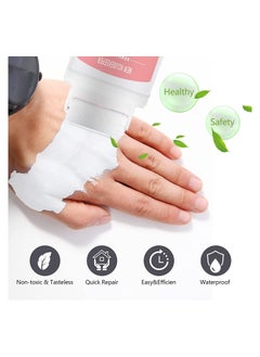 KASTWAVE Small Roller Wall Patching Brush Diy Renovation Wall S Packle Roller With Latex Paint White  Mini Wall Repair Paste Fill Quick 100G  - Image 4