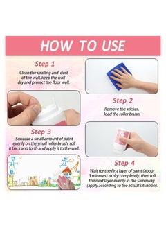 KASTWAVE Small Roller Wall Patching Brush Diy Renovation Wall S Packle Roller With Latex Paint White  Mini Wall Repair Paste Fill Quick 100G  - Image 5